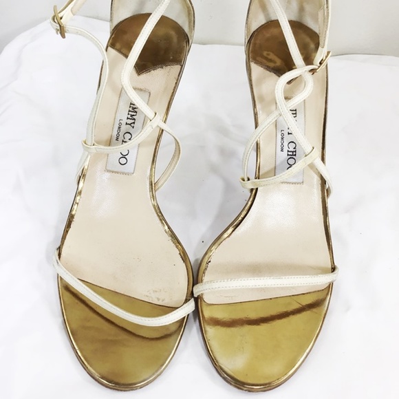 Jimmy Choo Shoes - JIMMY CHOO  Nude & Bronze  Strappy Sandals…